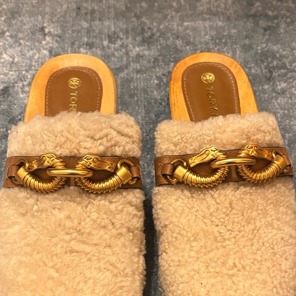Tory Burch Jessa Clogs - Real Sheep Fur - Picture 3 of 10